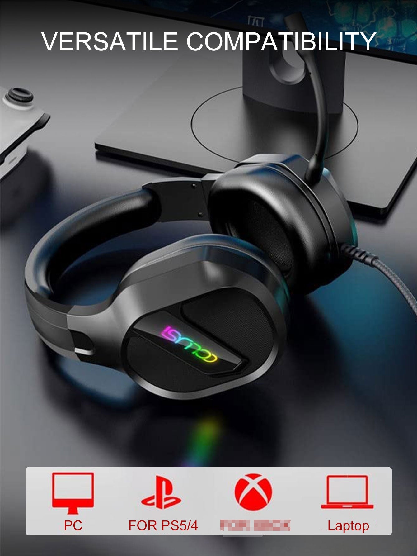 CLS400 Black Wired Gaming Headset | Instant Mute, Noise-Canceling Mic, 3.5mm Universal