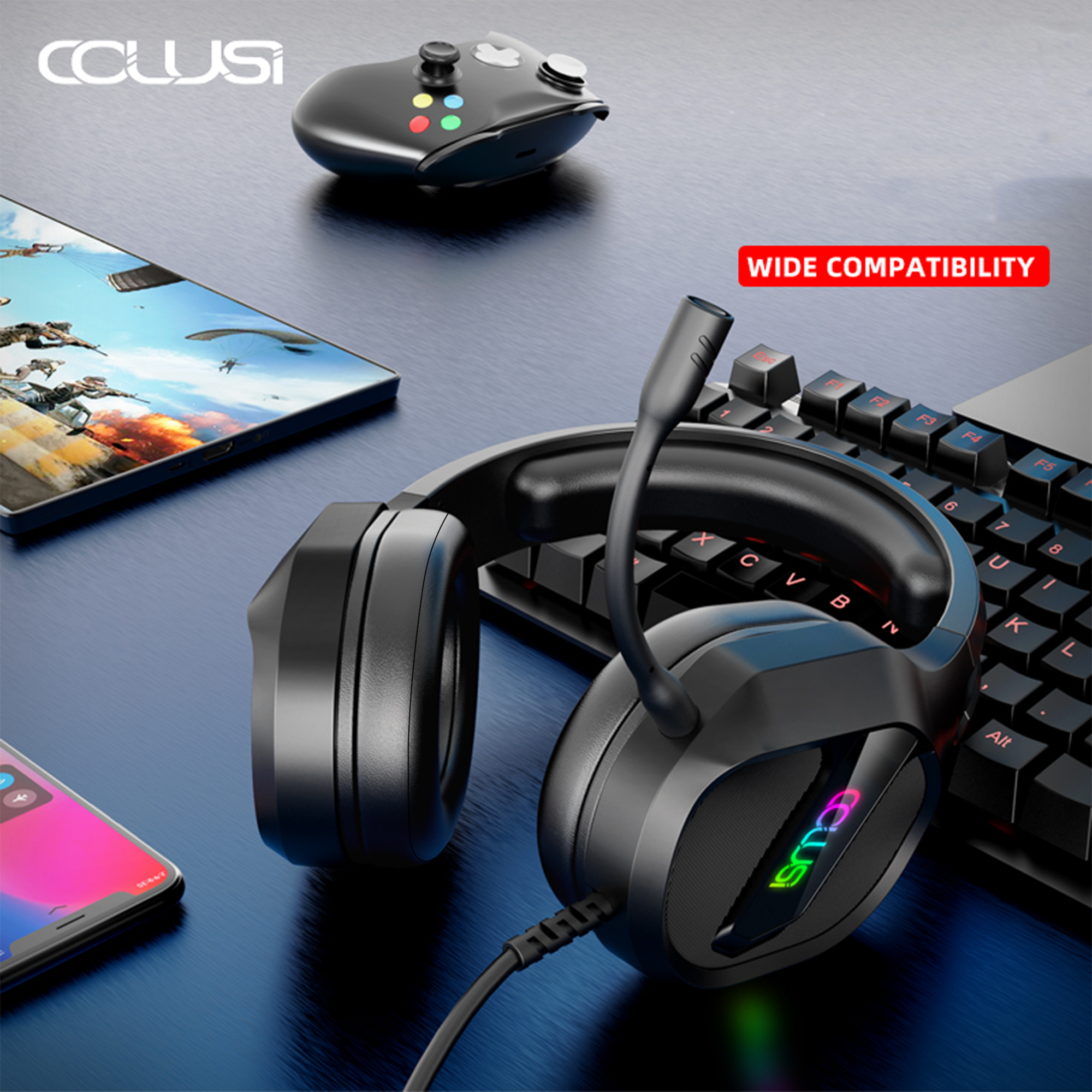 CLS400 Black Wired Gaming Headset | Instant Mute, Noise-Canceling Mic, 3.5mm Universal