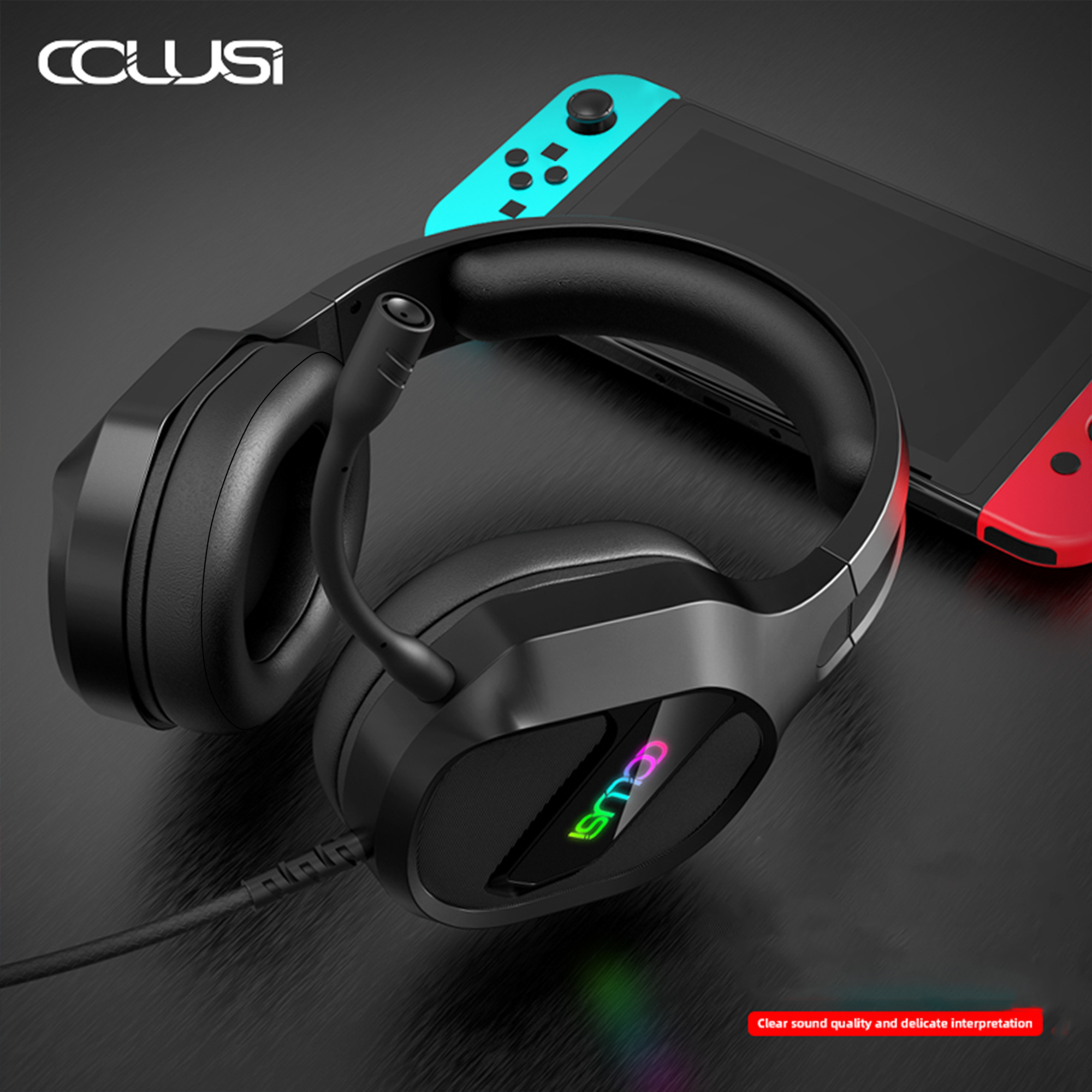 CLS400 Black Wired Gaming Headset | Instant Mute, Noise-Canceling Mic, 3.5mm Universal