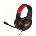 CLS100 Red Wired Gaming Headset – 50mm Surround Sound, Noise-Canceling Mic, Red LED