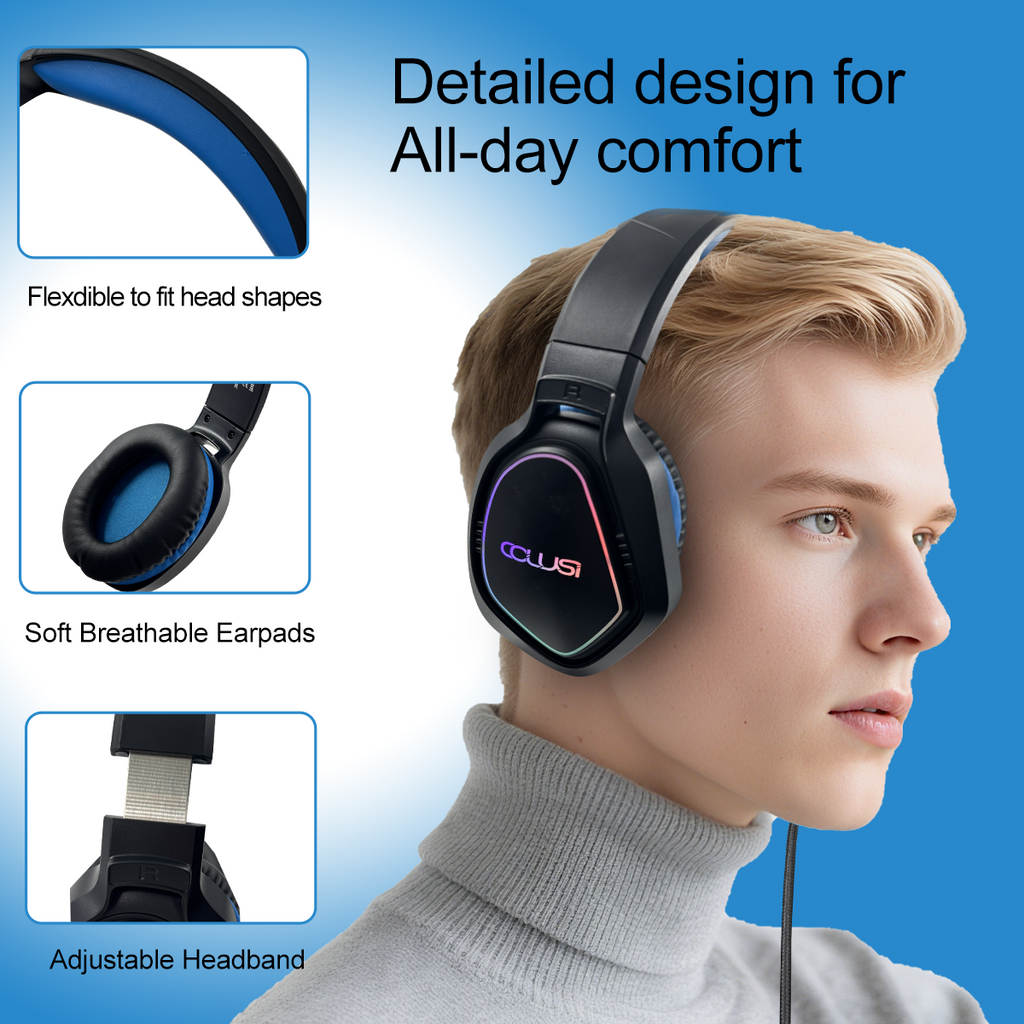 CLS300 Wired Gaming Headset | 40mm Drivers, 95% Noise-Canceling Mic, 3.5mm Universal