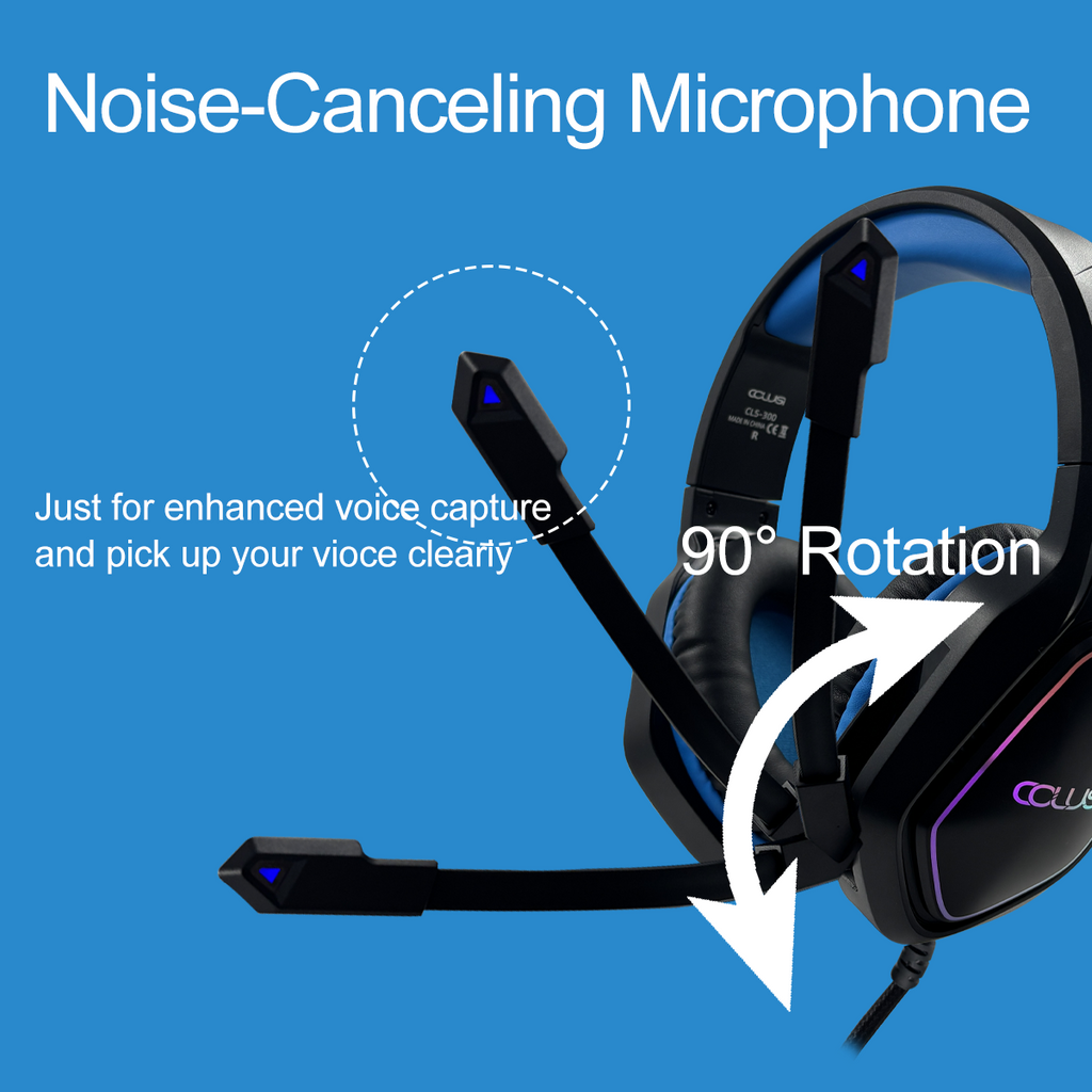 CLS300 Wired Gaming Headset | 40mm Drivers, 95% Noise-Canceling Mic, 3.5mm Universal