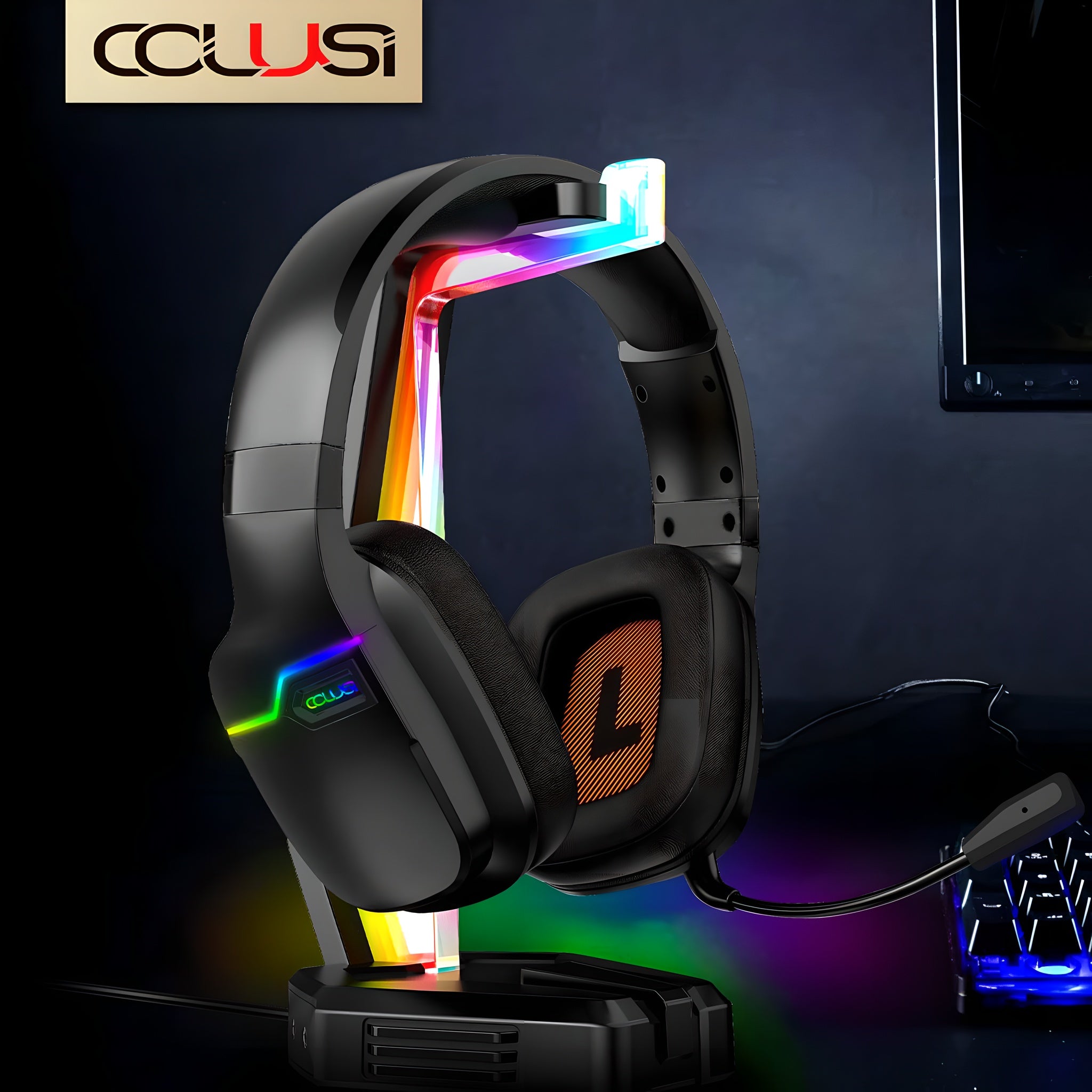 X07 Wireless Gaming Headset – 2.4GHz, 50mm Drivers, 48H Battery, Noise-Canceling Mic