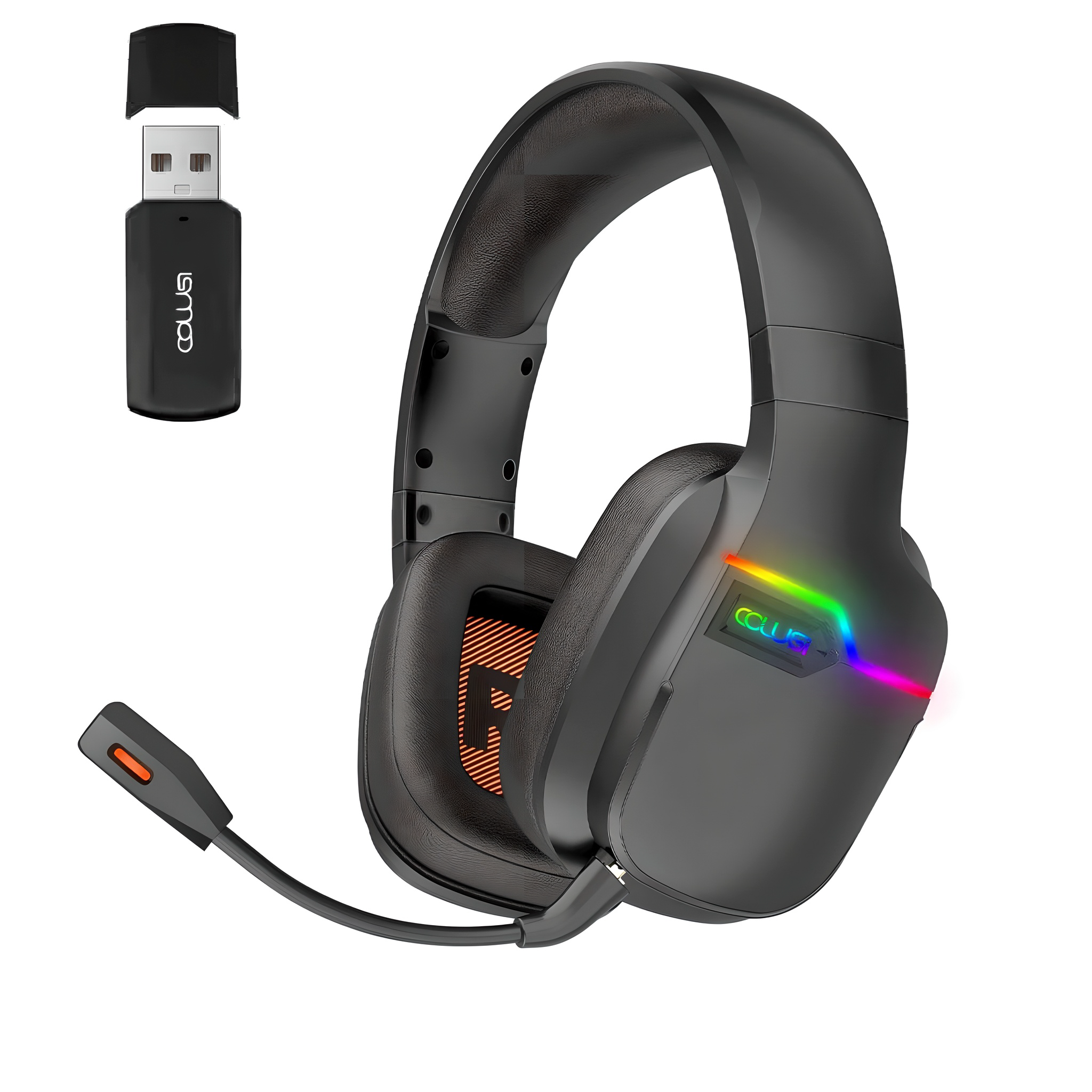 X07 Wireless Gaming Headset – 2.4GHz, 50mm Drivers, 48H Battery, Noise-Canceling Mic