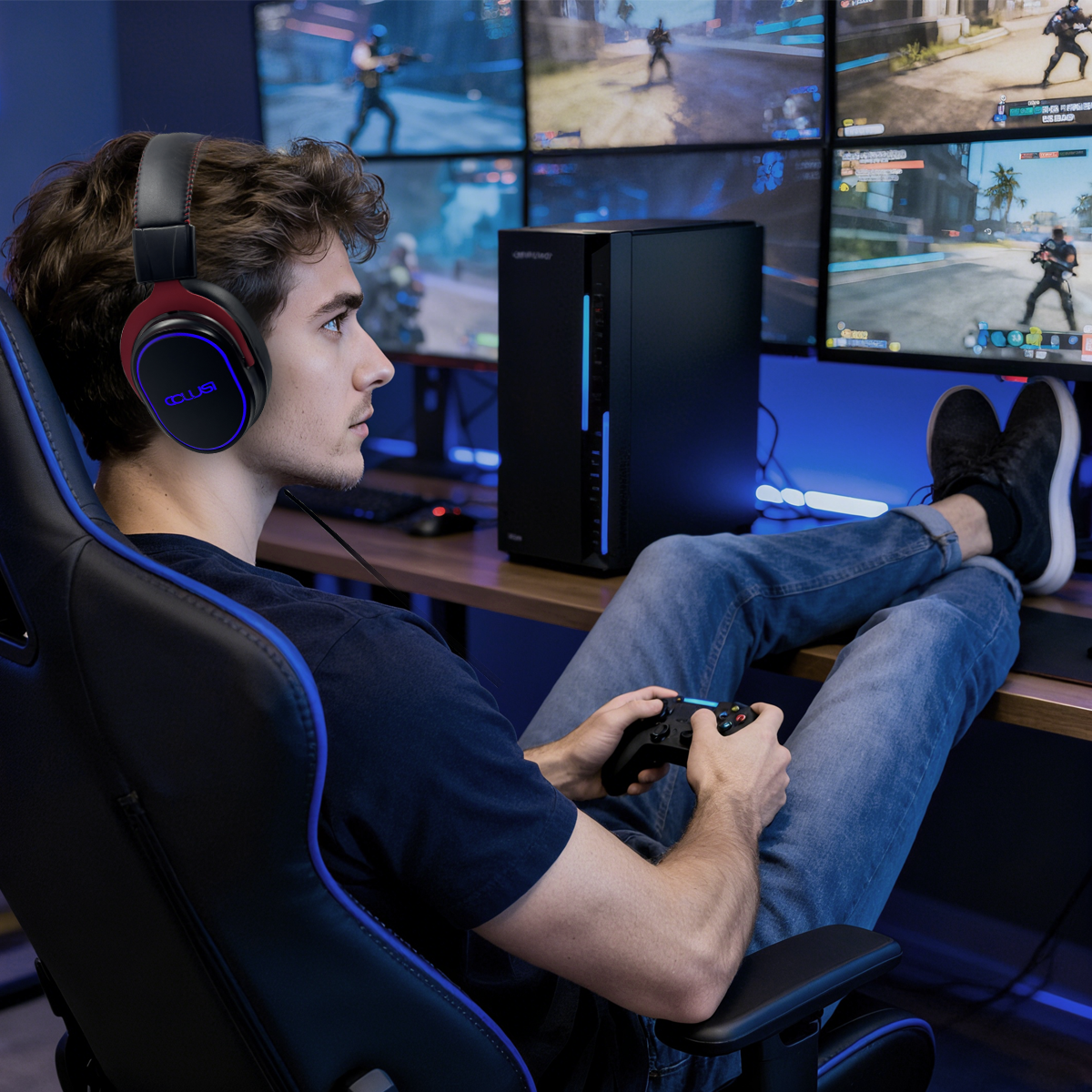 CLS900 Pro Gaming Headset | 7.1 Surround Sound, 50mm Drivers, Noise-Canceling Mic