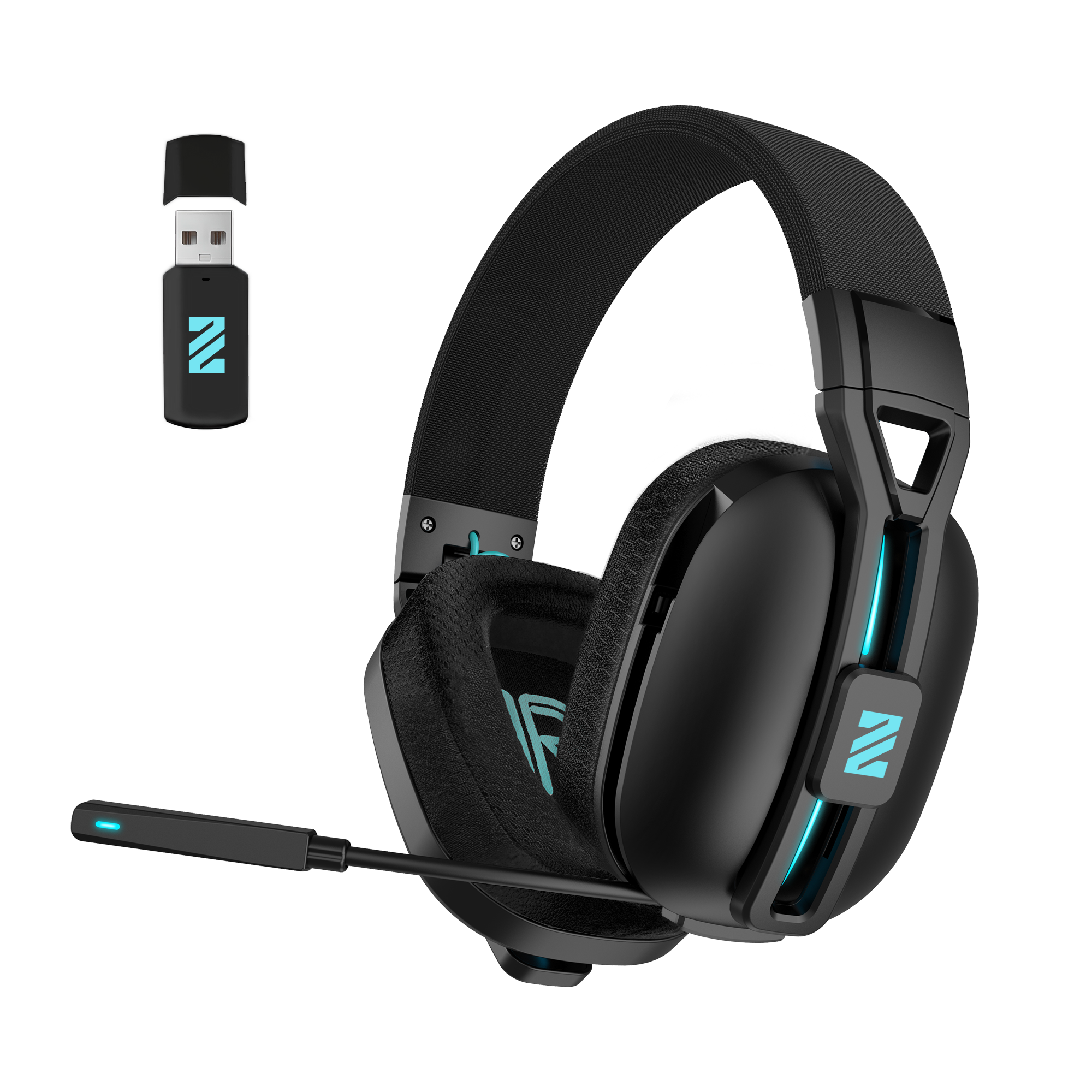 M600 Foldable Wireless Gaming Headset – Bluetooth 5.4, 50mm Drivers, Noise-Canceling Mic