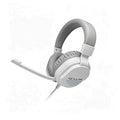 CLS500 White Wired Gaming Headset – Noise-Canceling Mic, Stereo Sound, 3.5mm Universal