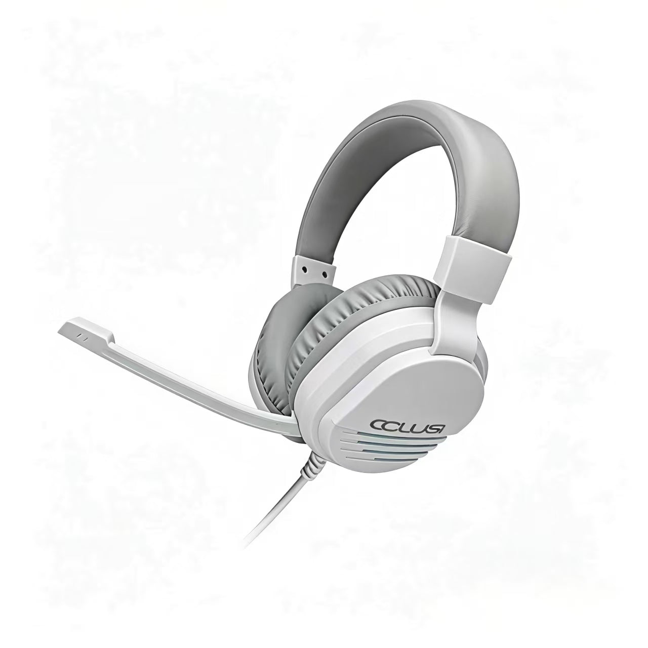 CLS500 White Wired Gaming Headset – Noise-Canceling Mic, Stereo Sound, 3.5mm Universal
