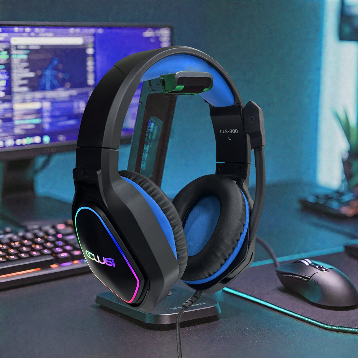 CLS300 Wired Gaming Headset | 40mm Drivers, 95% Noise-Canceling Mic, 3.5mm Universal