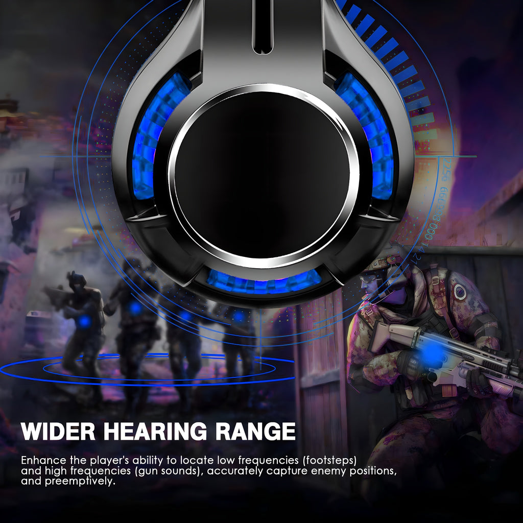 CLS700 Blue Wired Gaming Headset | 40mm Drivers, 95% Noise-Canceling Mic, 3.5mm Universal
