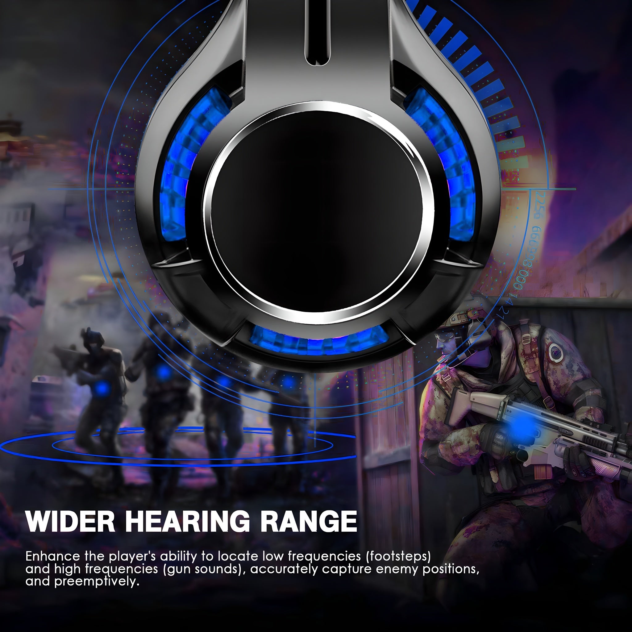 CLS700 Blue Wired Gaming Headset | 40mm Drivers, 95% Noise-Canceling Mic, 3.5mm Universal