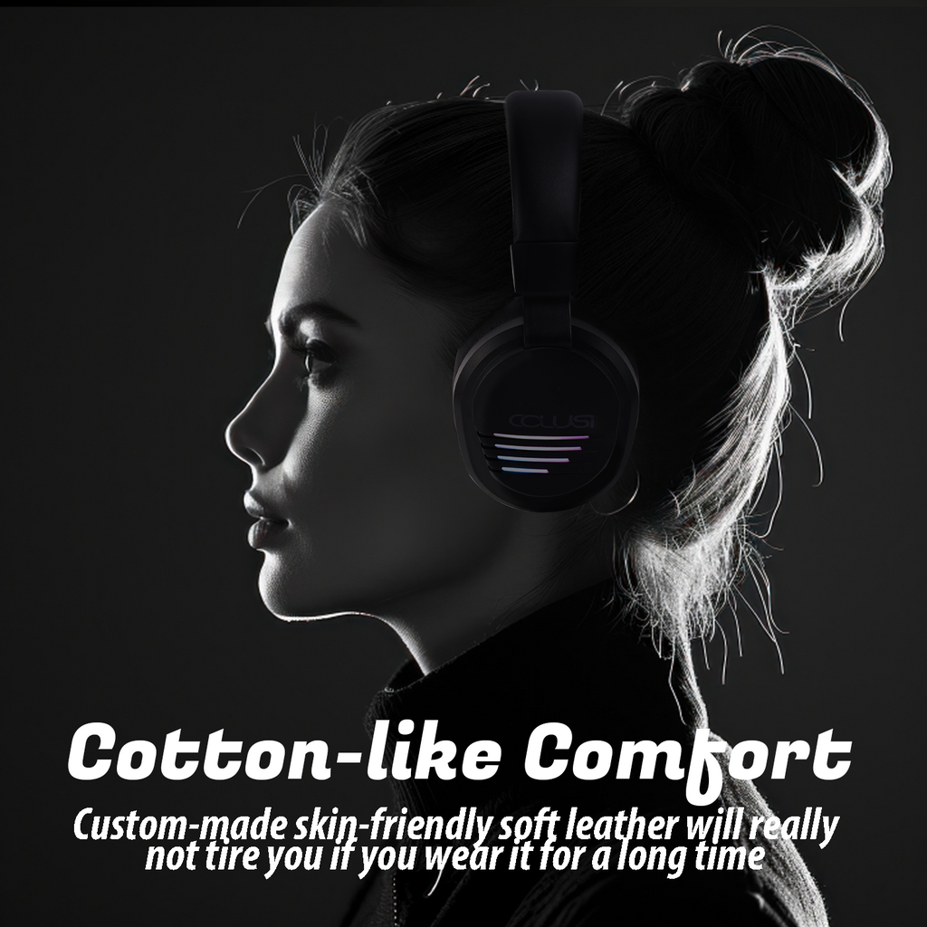 X09 Wireless Gaming Headset – 2.4GHz Low Latency, Bluetooth 6.0, 48H Battery, Universal