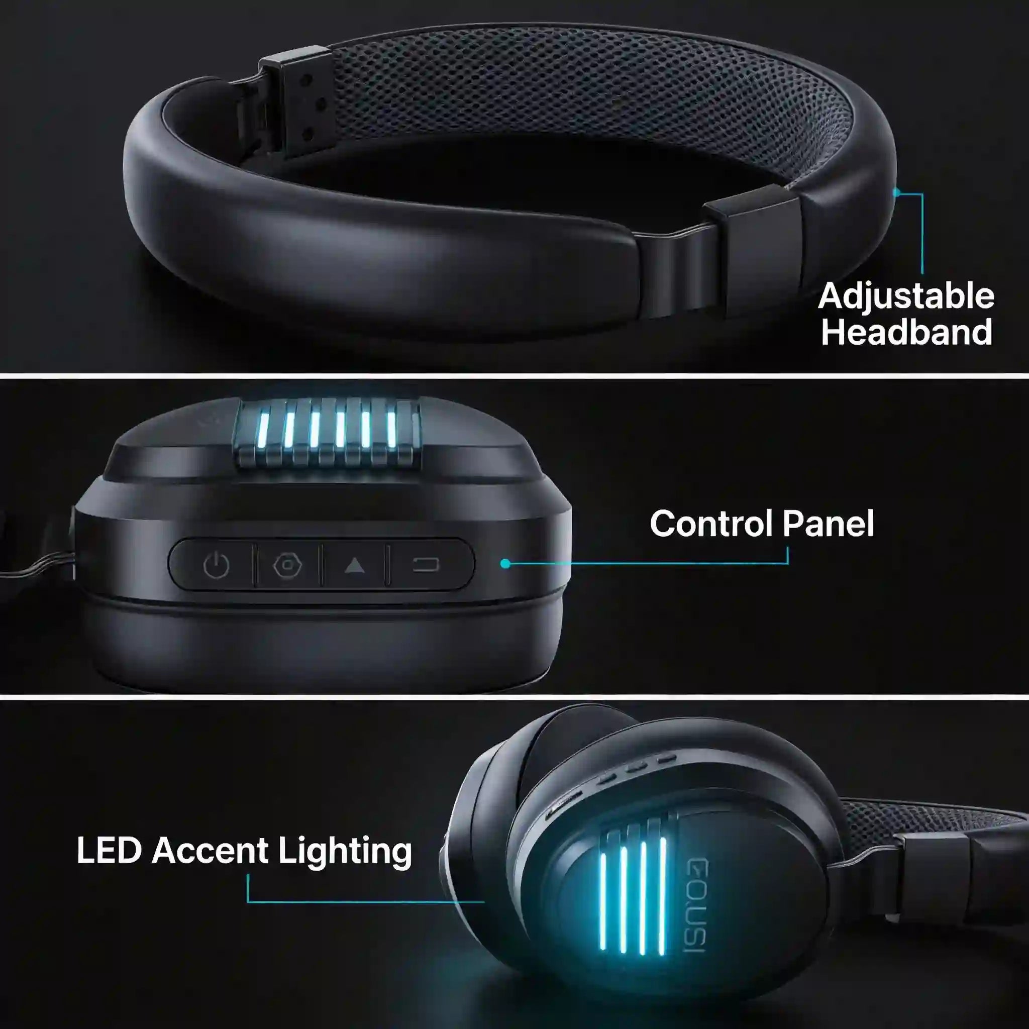 X09 Wireless Gaming Headset – 2.4GHz Low Latency, Bluetooth 6.0, 48H Battery, Universal